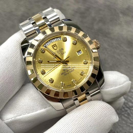 帝陀骏杰系列，18K包金！搭载瑞士eta双历2834机芯 瑞士进口机械ETA2834-2 永不褪色，包金品质，绝对物超所值！！！ 商品图3