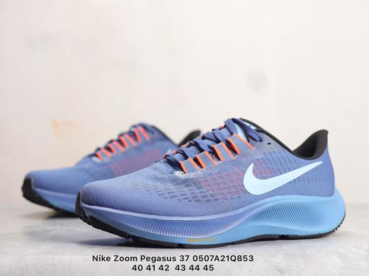 耐克 Nike Zoom Pegasus 37 登月37代 针眼网纱透气缓震疾速跑鞋白深灰白黄白绿黑绿白银深灰浅蓝黑蓝黑白 商品图1