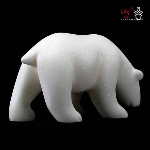 汉白玉北极熊 商品图5