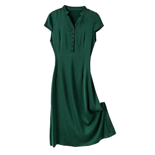 上海旗袍厂ASE-2273复古真丝连衣裙 商品图4