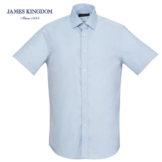 Jameskingdom占姆士男士Dp免烫商务浅蓝衬衫BA2L8C724 商品图3