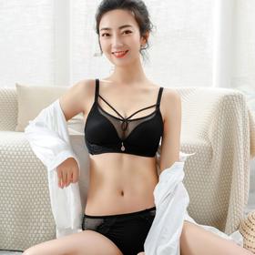 夏新款性感少女文胸无痕无钢圈蕾丝防走光内衣薄款ZXH