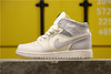 乔丹/Air Jordan AJ1 aj1 乔丹1代 乔1 乔丹1代中帮系列 Air Jordan 1 MID 货号：554725-053 乔1中帮新雾灰灰白银 商品缩略图4