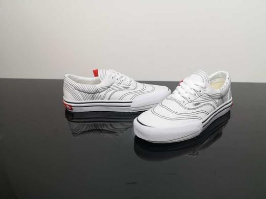全新万斯\范斯Vans Classics Era 3ra"Black/True White"三层堆叠4孔低帮百搭休闲帆布硫化板鞋“黑白重叠假线”VN0A4BTMVY4 商品图0