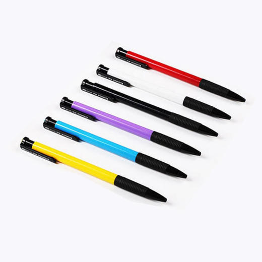 齐心圆珠笔按动原子笔芯蓝色油笔学生文具办公用品批发 商品图2