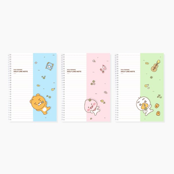 Kakao Little Friends LF Halfline笔记本 记事本JPY带授权招加盟代理