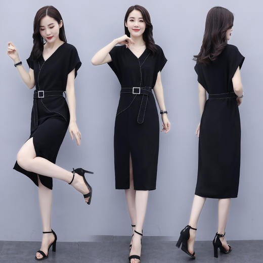 WZNH-QY20566连衣裙2020年夏季时尚V领新款 商品图0