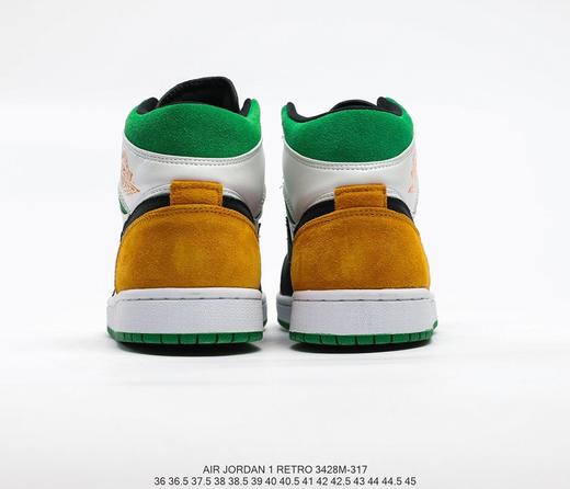 耐克NIKE Air Jordan 1 Mid BQ6931-101“Nylon”黄绿尼龙 AJ1休闲时尚百搭舒适板鞋 商品图5