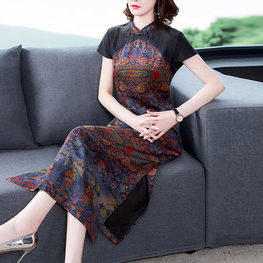 AHM-ddfs1163新款时尚气质优雅复古连衣裙 商品图1