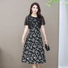 MQ-1224-2003夏季新款韩版宽松时尚V领碎花雪纺连衣裙YY 商品缩略图1