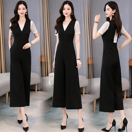 WZNH-HMQY2062新款百搭简约通勒时尚气质两件套连体裤 商品图2