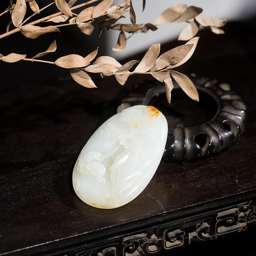 新疆和田玉籽料手把件 商品图0