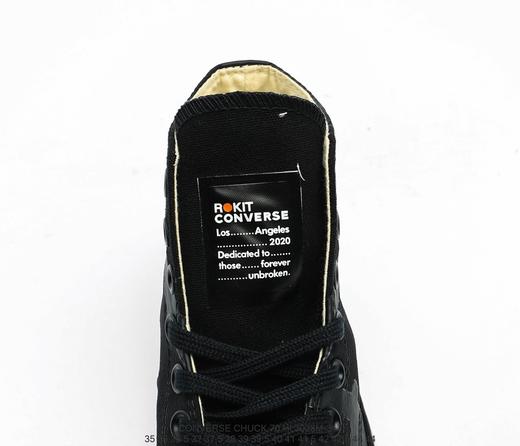 匡威Converse x Rokit 1970s联名男女款高帮拼接休闲时尚百搭帆布鞋 商品图6