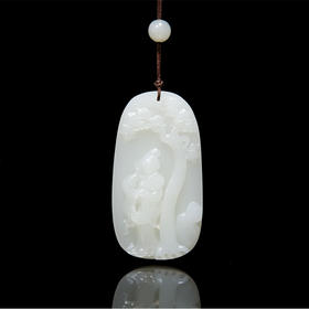 新疆和田玉籽料仕女牌