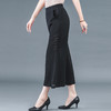 MQ-1714-218夏季薄款宽松显瘦雪纺九分阔腿裤YY 商品缩略图1
