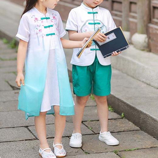 裁缝学苑 TG55儿童汉服女童旗袍男童唐装姐弟装服装纸样切割图纸 商品图3