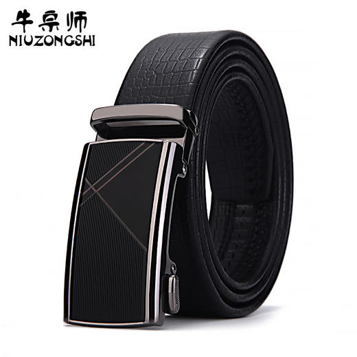 BL-GZC-083-新款纯牛皮男士自动扣皮带男款真皮商务腰带ZXH 商品图0