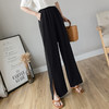QYBM-F5819-冰丝阔腿裤高腰垂感九分薄款直筒宽松拖地休闲长裤ZXH 商品缩略图4