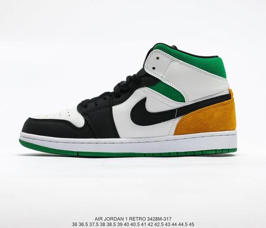 耐克NIKE Air Jordan 1 Mid BQ6931-101“Nylon”黄绿尼龙 AJ1休闲时尚百搭舒适板鞋 商品图0