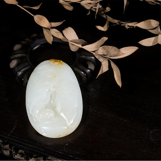 新疆和田玉籽料手把件 商品图3