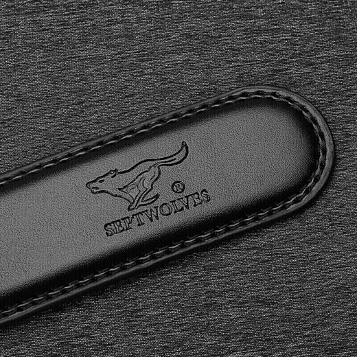 七匹狼男士皮带潮流百搭中青年牛皮自动扣腰带男休闲商务裤腰带M73821A807-01 黑色 商品图5