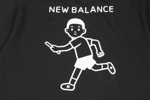 newbalancenoritake20ss跑步小人徽标印花短袖