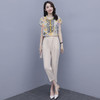 WZNH-SERQ2063韩版时尚气质阔腿裤两件套 商品缩略图1