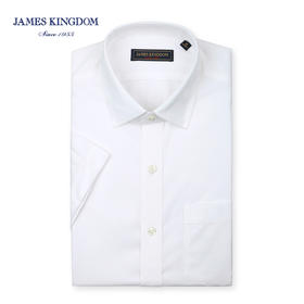 Jameskingdom占姆士男士DP免烫短袖商务修身衬衫BA2L7C09225