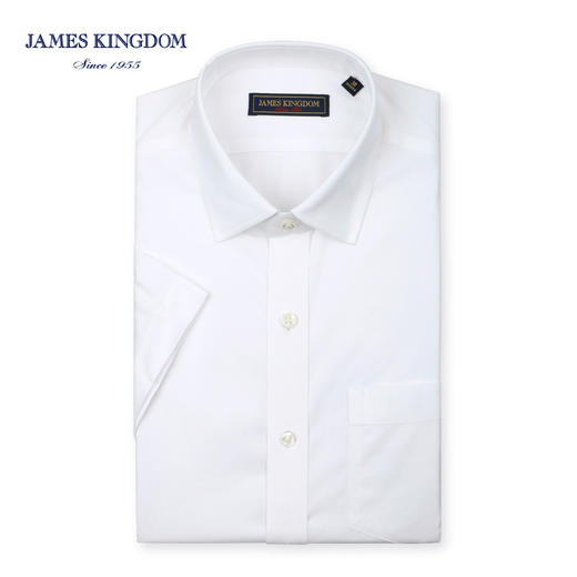 Jameskingdom占姆士男士DP免烫短袖商务修身衬衫BA2L7C09225 商品图0