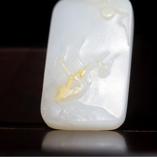 新疆和田玉籽料仙鹤牌 商品图2