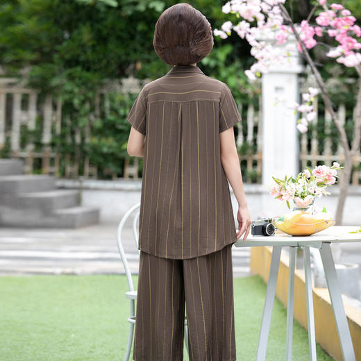 MQ-MEZ8898夏装新款棉麻大码上衣阔腿裤两件套YY 商品图2