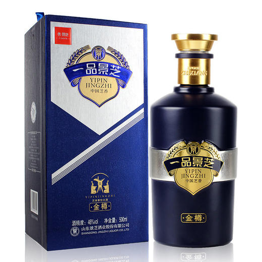 一品景芝芝麻香型白酒46度500ml金樽单瓶装