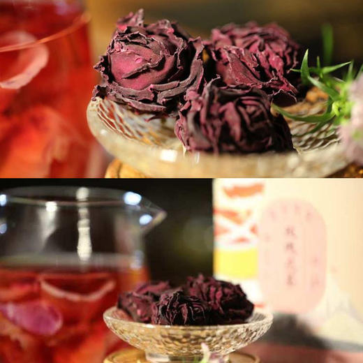 【云南特产】 重瓣墨红玫瑰花茶 买二赠一 40g【包邮】 商品图1