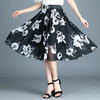 KJL-019夏季新款印花中长款高腰雪纺半身裙 商品缩略图1