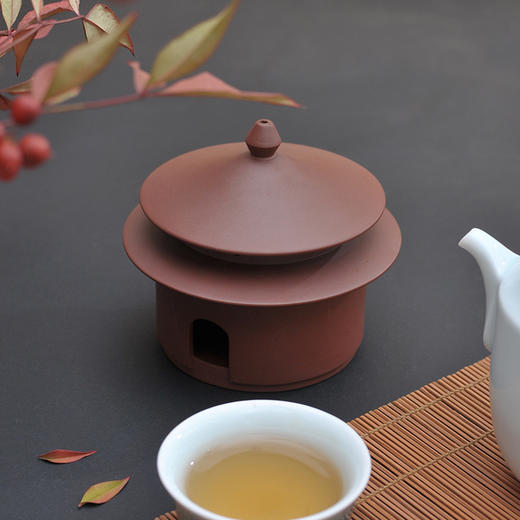 唯诗 |「宫」香炉 紫砂香炉檀香炉仿古香薰炉茶道盘香炉摆件创意礼品 商品图4