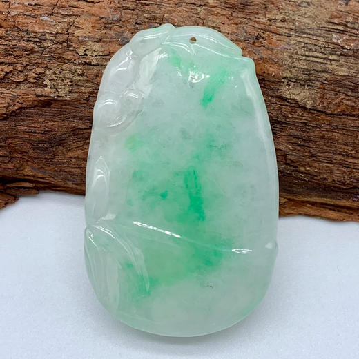 派瑞翡翠 翡翠竹节 糯种 飘绿花 商品图1