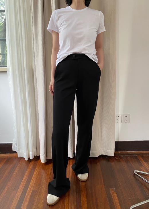 HIDEMI 基础必入 新款超薄有机棉清透收身T恤 六入色 白色/黑色/豆乳色/马卡龙蓝/马卡龙紫/深灰色 商品图11