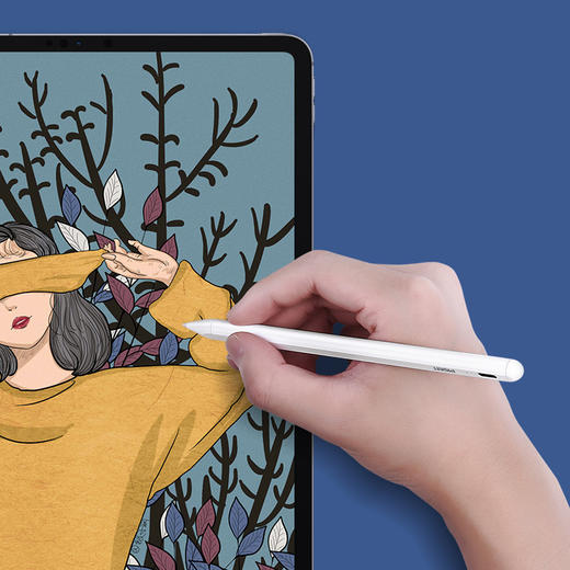 品胜 Apple pencil 电容笔电容触控笔二代升级版带倾斜功能  苹果平板触控细头手写画笔 商品图4