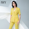 IWY/黄色五分袖西服长裤半裙套装C10226+P10226 商品缩略图4