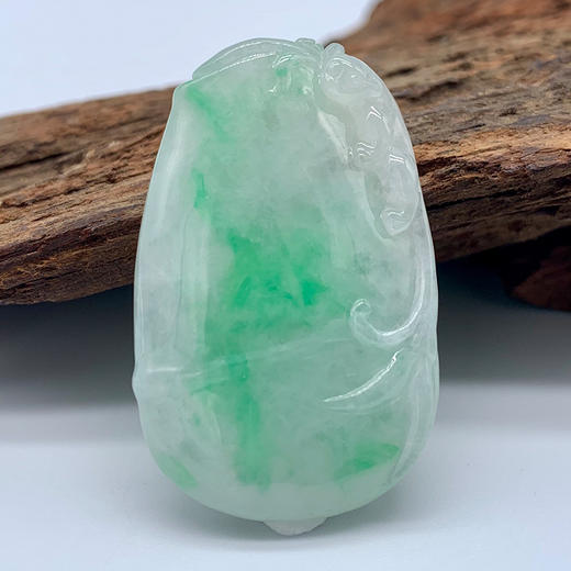 派瑞翡翠 翡翠竹节 糯种 飘绿花 商品图3