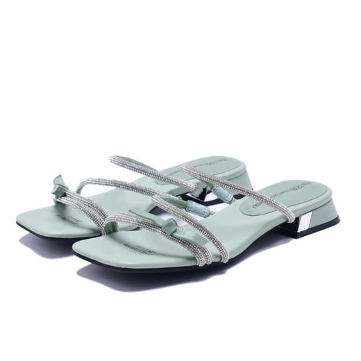 西村名物2020春夏新品条带凉鞋拖鞋碎钻闪耀T20BJ23851 商品图4