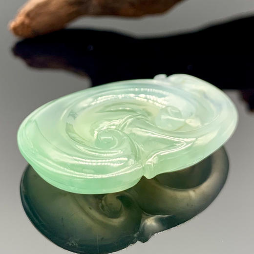 派瑞翡翠 翡翠如意 冰种 绿色 商品图2