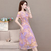 YWE-JLNH-HYA16夏新款时尚显瘦阔太太气质印花连衣裙 商品缩略图3