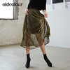 oldcolour商场秋季新款半身裙女时尚潮版黑金色裙摆女裙 商品缩略图0