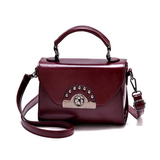 AML-MX-X201网红港风女士斜挎复古百搭单肩小方包 商品图6