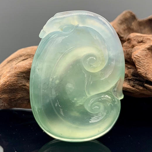 派瑞翡翠 翡翠如意 冰种 绿色 商品图1