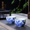 宝瓷林青花柴窑竹林七贤缸杯 商品缩略图4