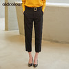 oldcolour新款一体腰带强设计感休闲长裤女 商品缩略图2