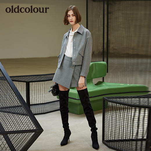 oldcolour欧珂新款格子短款半身裙裤 商品图4