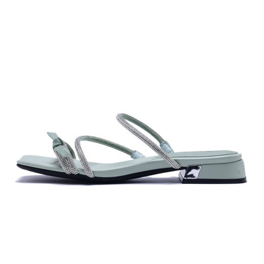 西村名物2020春夏新品条带凉鞋拖鞋碎钻闪耀T20BJ23851 商品图3